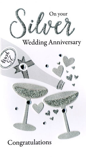 Picture of ON YOUR SILVER WEDDING ANNIVERSARY CARD